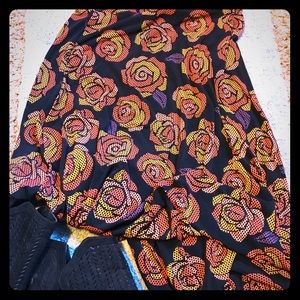 Rose Lularoe maxi skirt